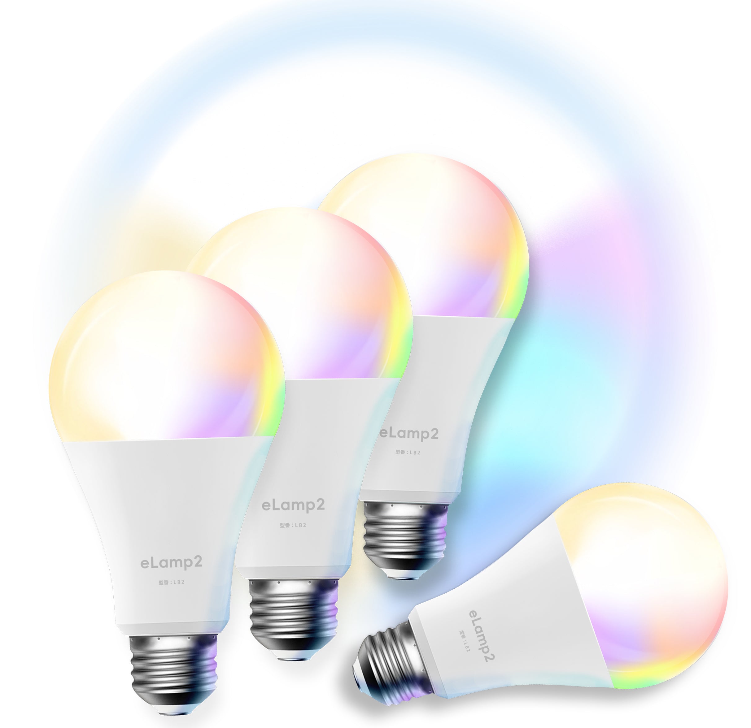 LinkJapan スマートLED電球 eLamp2 Wi-Fi不要 調光調色 複数一括操作 タイマー付き