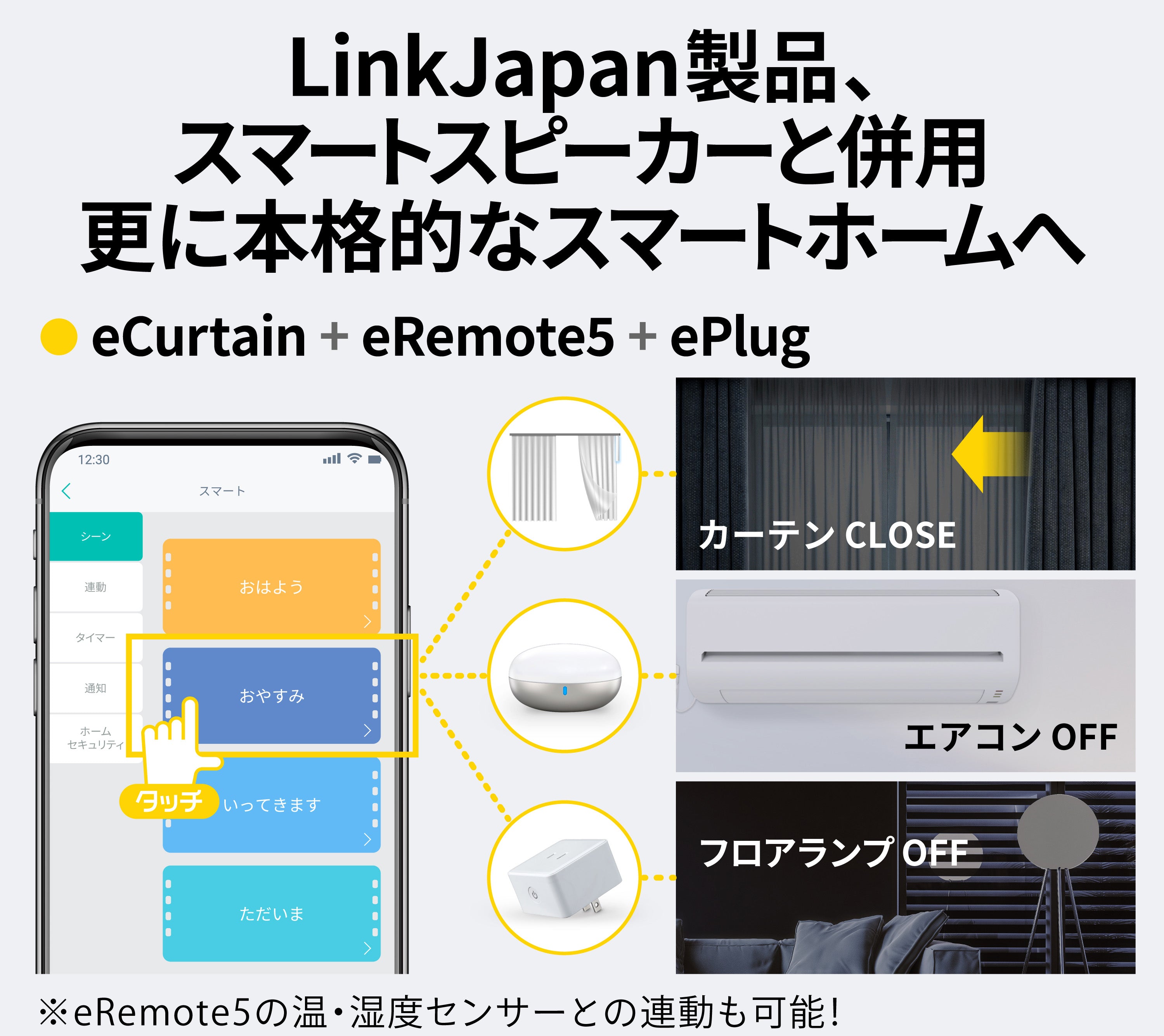 LinkJapan 電動カーテン eCurtain イーカーテン (カスタムサイズ）