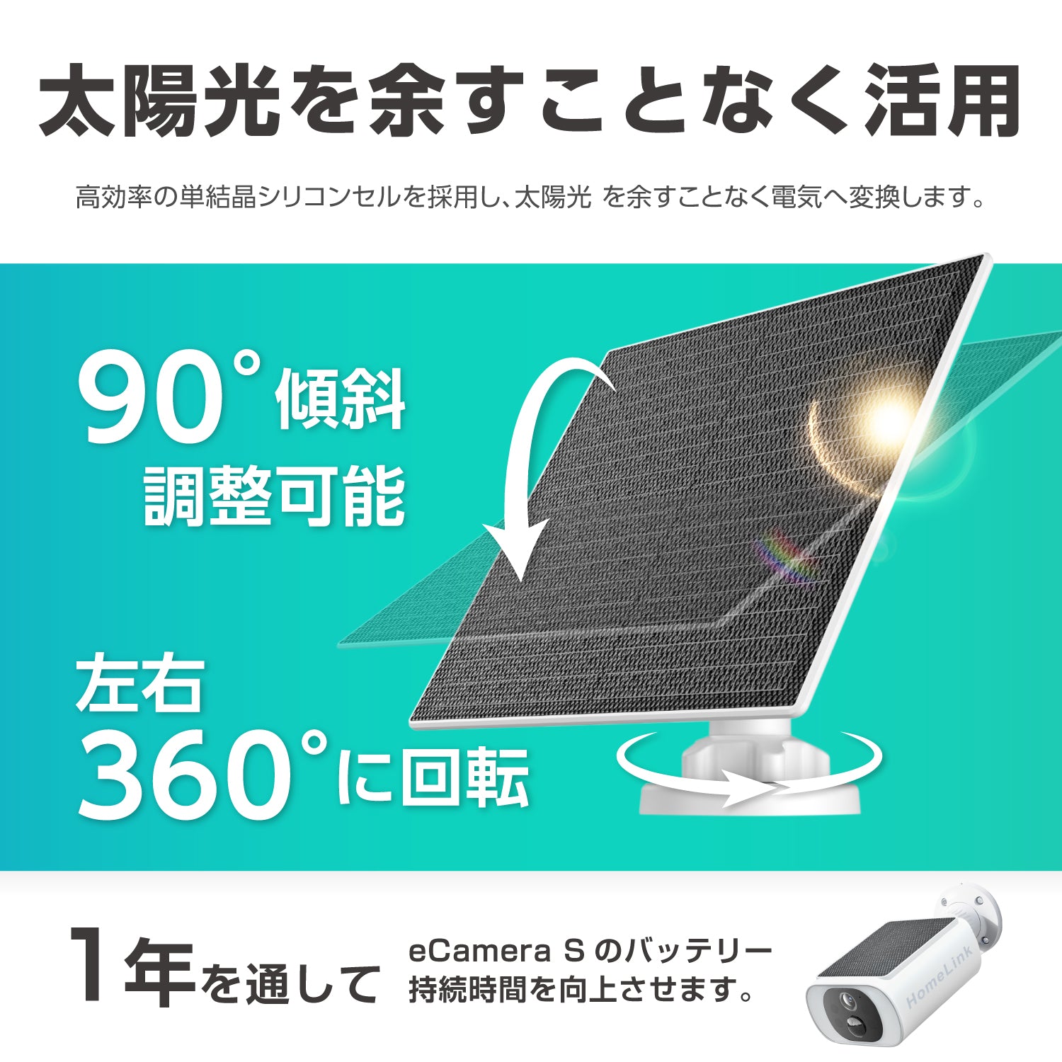 多目的ソーラーパネル 太陽光発電 充電 単体 工事不要 監視カメラ対応 eCamera-S対応 屋外使用可 アウトドア IP65防水防塵 充電器solar 5w